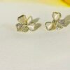 CUTE WHITE STONE BOW WITH AD EARRINGS - Image 3